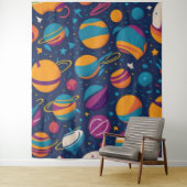 Planets Wallpaper Wandteppich (Beispiel)