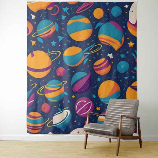  Planets Wallpaper Wandteppich (Beispiel)