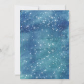 Planets Watercolor BItday Party Einladung (Rückseite)