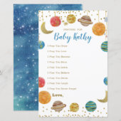 Planets Weltraum Kinderdusche Gebete für Baby (Vorne/Hinten)