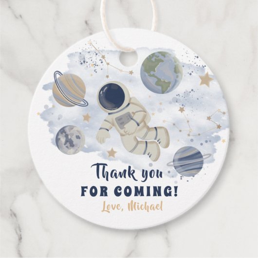 Planets Weltraumgalaxie Geburtstag Vielen Dank Geschenkanhänger (Vorderseite)