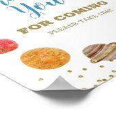 Planets Weltraumgalaxie Vielen Dank für Ihr Kommen Poster (Ecke)