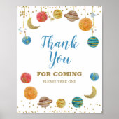 Planets Weltraumgalaxie Vielen Dank für Ihr Kommen Poster (Vorne)