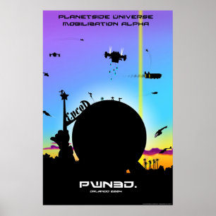 PlanetSide Universum-Mobilisierungs-Alpha-Plakat Poster