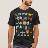 Planetsrocketspace Shuttle-Außerirdischen T-Shirt (Vorderseite)