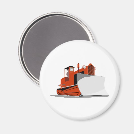 Planiermaschinen Magnet (Vorderseite/Rückseite)