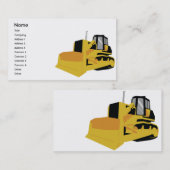 Planierraupe - Geschäft Visitenkarte (Vorne/Hinten)