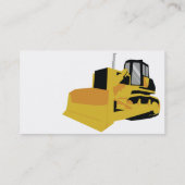 Planierraupe - Geschäft Visitenkarte (Rückseite)