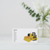 Planierraupe - Geschäft Visitenkarte (Stehend Vorderseite)