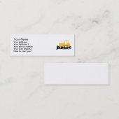 Planierraupe Mini Visitenkarte (Vorne/Hinten)