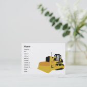 Planierraupe - mollig visitenkarte (Stehend Vorderseite)