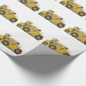 Planierraupen-Bau Geschenkpapier (Ecke)