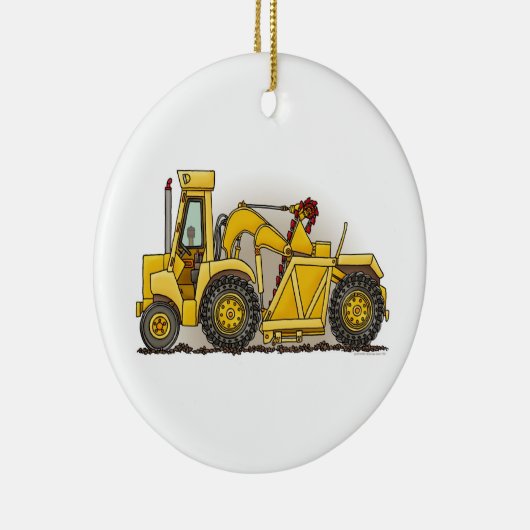 Planierraupen-Bau Keramikornament (Rechts)