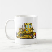Planierraupen-Bulldozer-Kaffee-Tasse Kaffeetasse (Links)