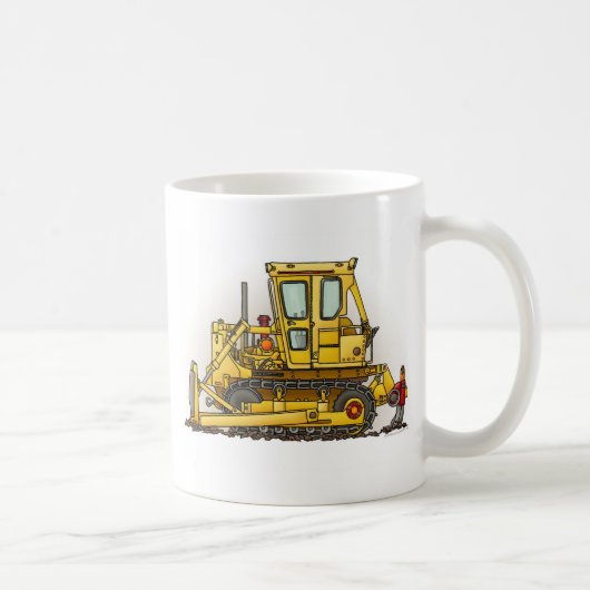Planierraupen-Bulldozer-Kaffee-Tasse Kaffeetasse (Rechts)