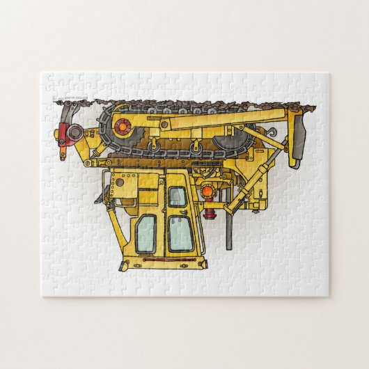 Planierraupen-Bulldozer Puzzle (Horizontal)