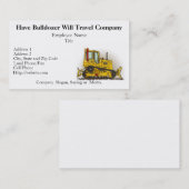 Planierraupen-Bulldozer-Visitenkarten Visitenkarte (Vorne/Hinten)