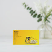 Planierraupen-Visitenkarte Visitenkarte (Stehend Vorderseite)