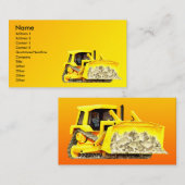 Planierraupen-Visitenkarte Visitenkarte (Vorne/Hinten)