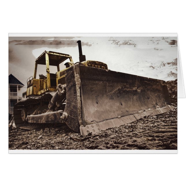 Planierraupenkarte (Vorderseite (Horizontal))