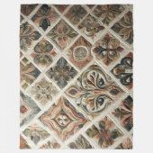 Planiert in Kupfergrün grau Fleecedecke (Vorderseite)