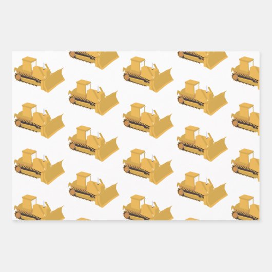 Planierwagen Geschenkpapier Set (Vorderseite 3)