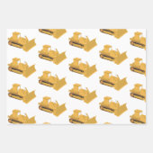 Planierwagen Geschenkpapier Set (Vorderseite 2)