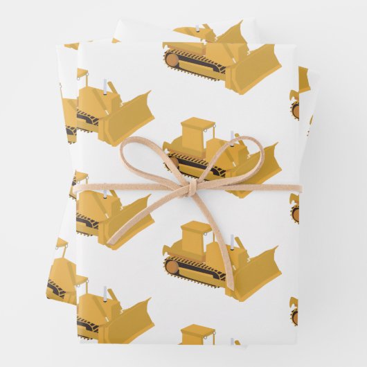 Planierwagen Geschenkpapier Set (Beispiel)