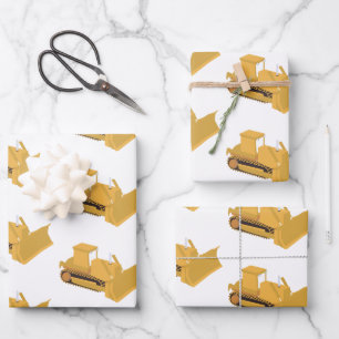Planierwagen Geschenkpapier Set