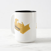 Planierwagen Zweifarbige Tasse (Vorderseite Links)