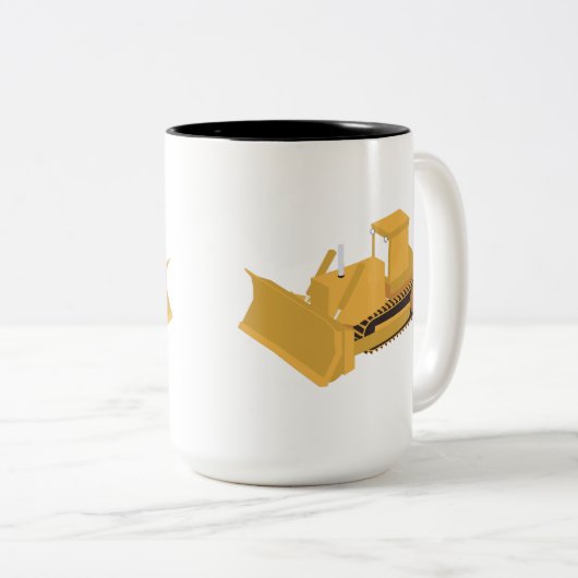 Planierwagen Zweifarbige Tasse (VorderseiteRechts)