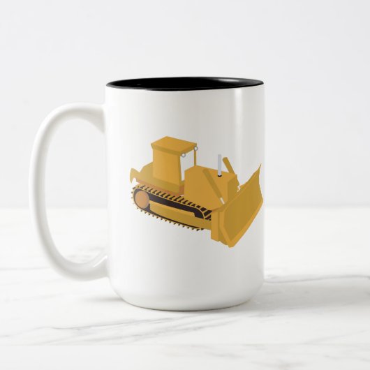 Planierwagen Zweifarbige Tasse (Links)