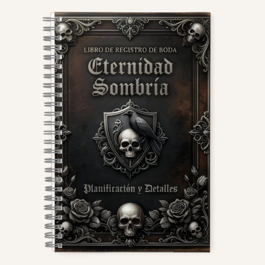 planificador de boda gotico notizblock (Vorderseite)