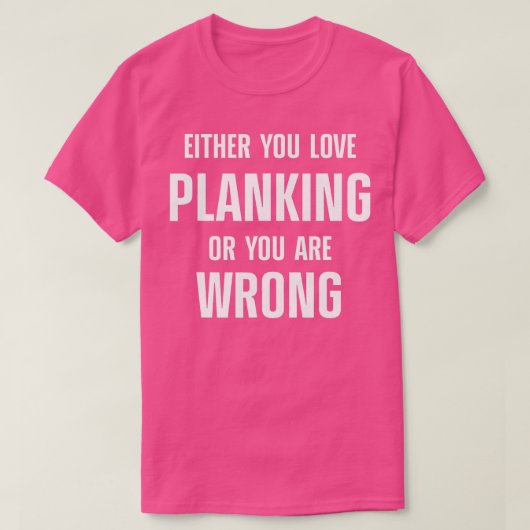 Planing Workout Motivation Plank Fitness 40 T-Shirt (Design vorne)
