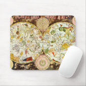 Planisphæri Cœleste 1698 - Astrologie-Diagramm Mousepad (Mit Mouse)