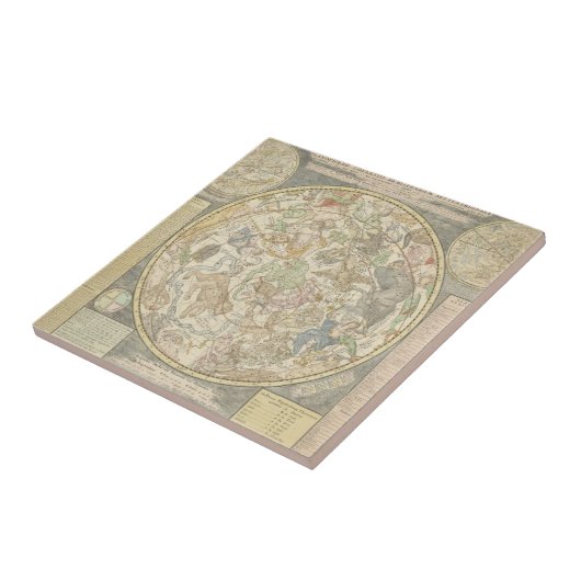 Planisphaerii Coelestis Hemis. Fliese (Seite)