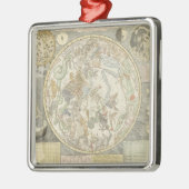 Planisphaerii Coelestis Hemisphaerium Silbernes Ornament (Links)