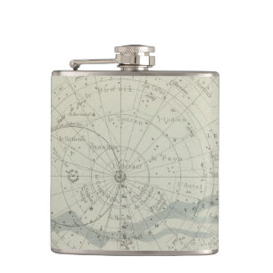 Planisphere Celeste Hemisphäre Flachmann