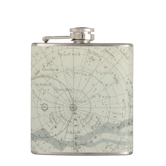 Planisphere Celeste Hemisphäre Flachmann (Vorderseite)