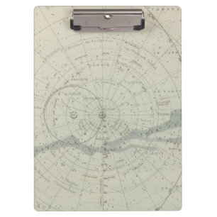 Planisphere Celeste Hemisphäre Klemmbrett
