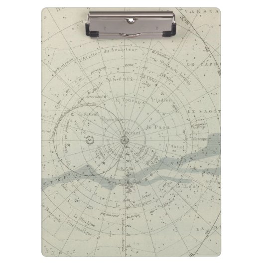 Planisphere Celeste Hemisphäre Klemmbrett (Vorderseite)