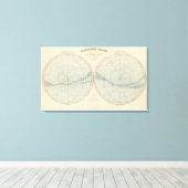 Planisphere Celeste Hemisphäre Leinwanddruck (Insitu (Holzboden))