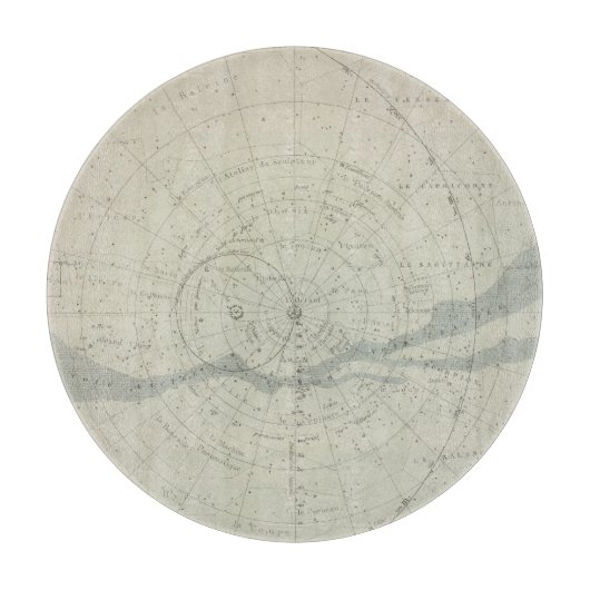 Planisphere Celeste Hemisphäre Schneidebrett (Vorderseite)
