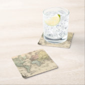 Planisphere Rechteckiger Pappuntersetzer (Vor Ort)