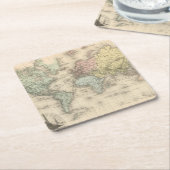 Planisphere Rechteckiger Pappuntersetzer (angewinkelt)