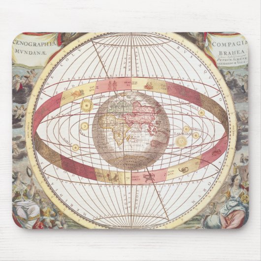 Planisphere, 'vom Atlas Coelestis Mousepad (Vorne)