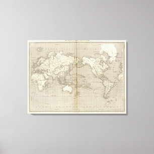 Planispherediagramm des Sonnensystems Leinwanddruck