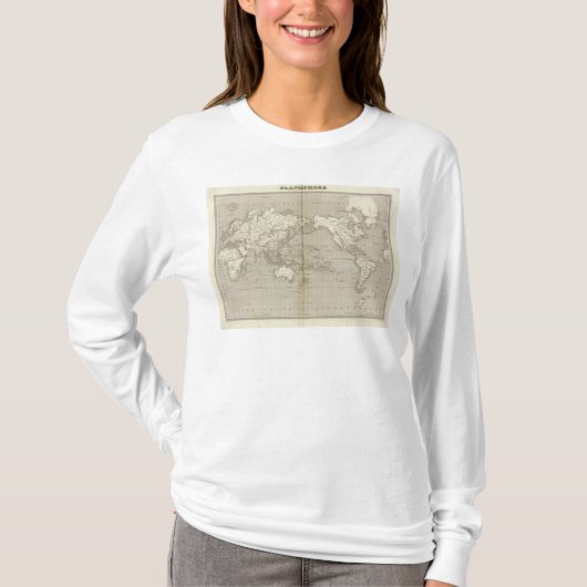 Planispherediagramm des Sonnensystems T-Shirt (Vorderseite)