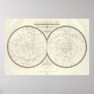 Planispheres celestes - himmlisch poster
