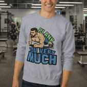 Plank You Very Much - Gym Humor Funny Workout Meme Sweatshirt